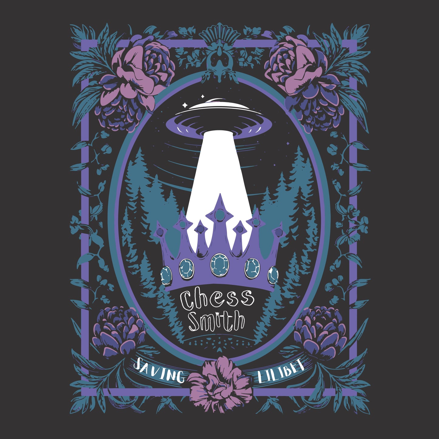 T-Shirt - EP Saving Lilibet Unisex Crew Neck Pastel in Dark Grey Heather