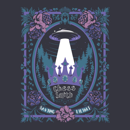 T-Shirt - EP Saving Lilibet Unisex Crew Neck Pastel in Heather Navy