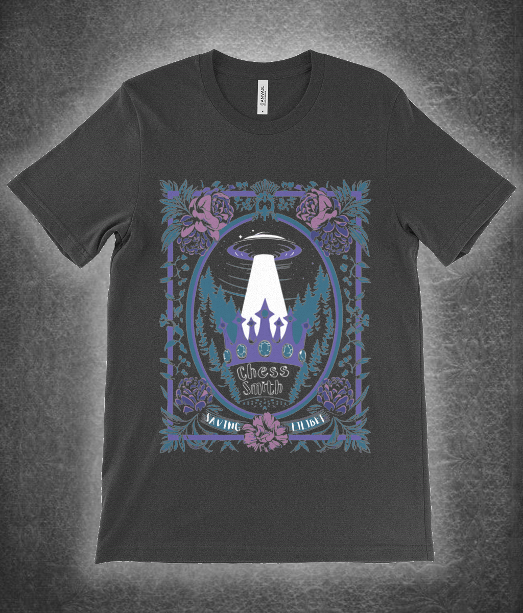 T-Shirt - EP Saving Lilibet Unisex Crew Neck Pastel in Dark Grey Heather