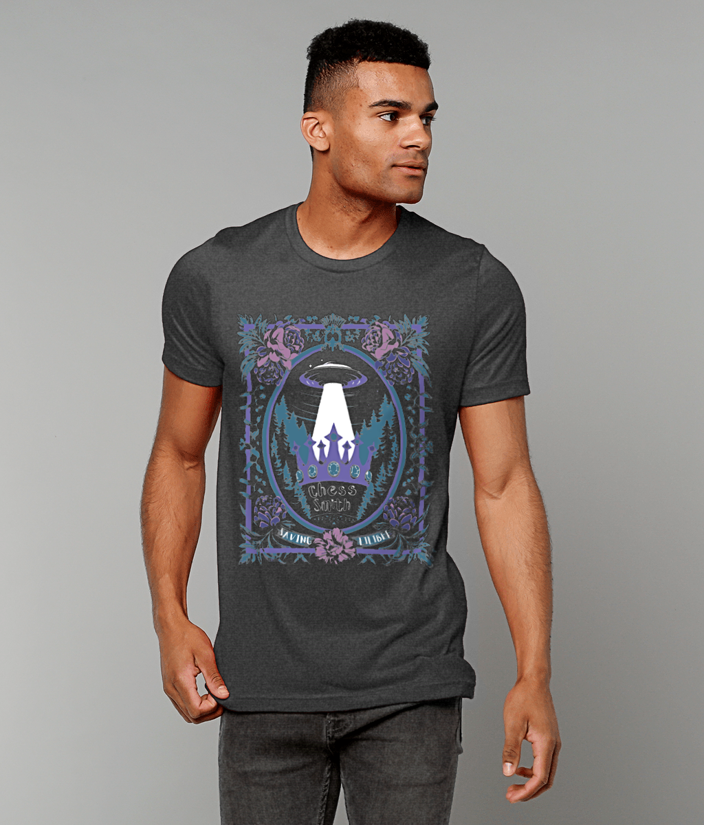 T-Shirt - EP Saving Lilibet Unisex Crew Neck Pastel in Dark Grey Heather