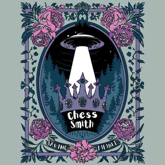 T-Shirt - EP Saving Lilibet Unisex Crew Neck in Dusty Blue/Green