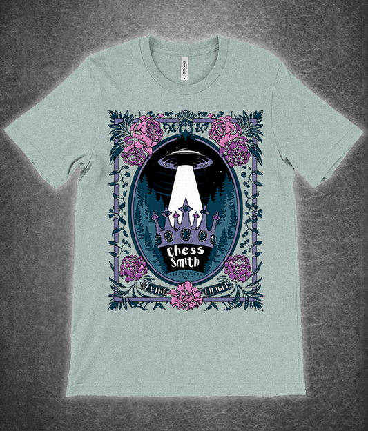 T-Shirt - EP Saving Lilibet Unisex Crew Neck in Dusty Blue/Green