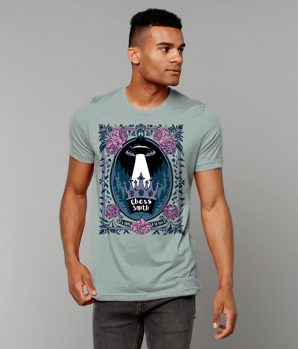 T-Shirt - EP Saving Lilibet Unisex Crew Neck in Dusty Blue/Green