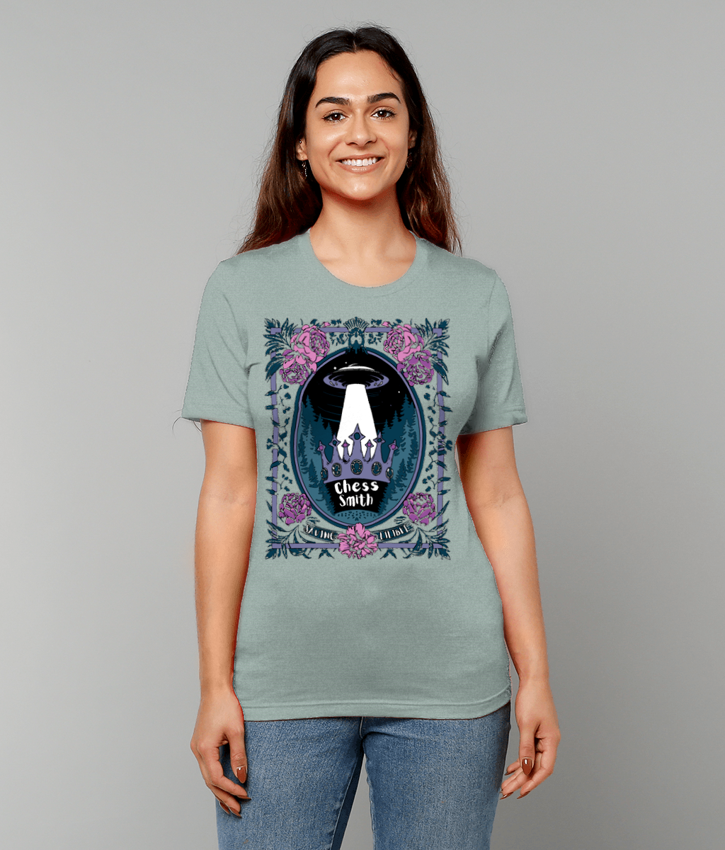 T-Shirt - EP Saving Lilibet Unisex Crew Neck in Dusty Blue/Green