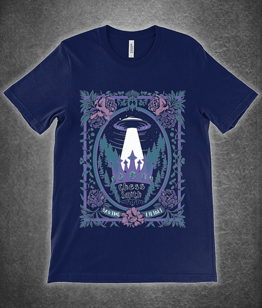 T-Shirt - EP Saving Lilibet Unisex Crew Neck Pastel in Navy