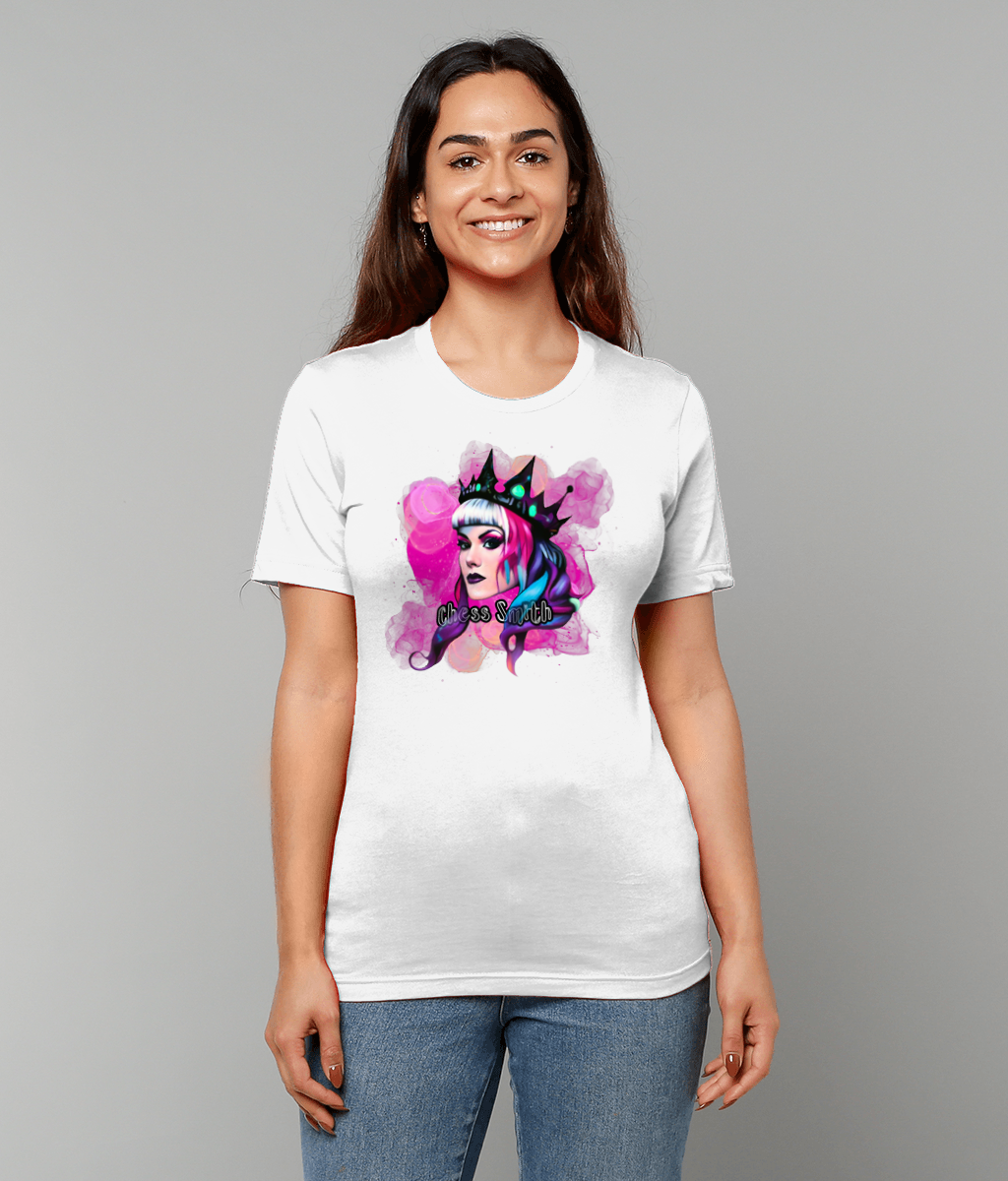 T-Shirt - Regal Chess Smith Cartoon Unisex Crew Neck in Pink Print