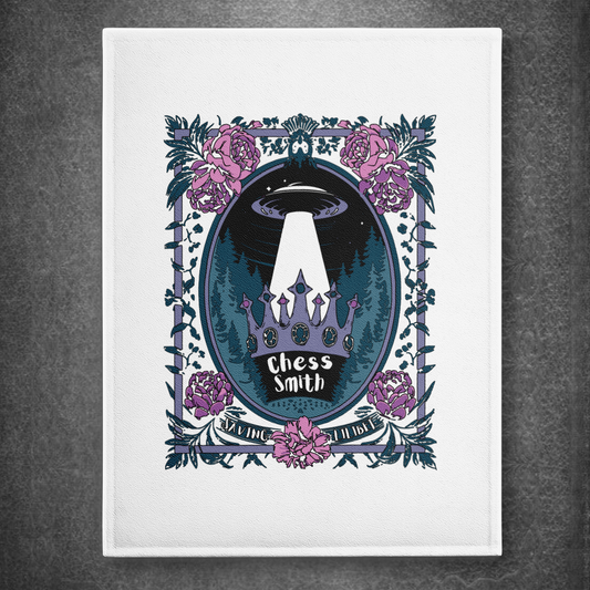 Tea Towel  - Chess Smith Saving Lilibet Artwork Print in White